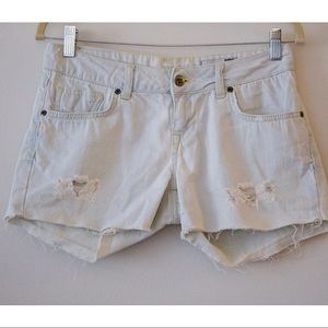 Anine Bing Light Wash Jean Shorts
